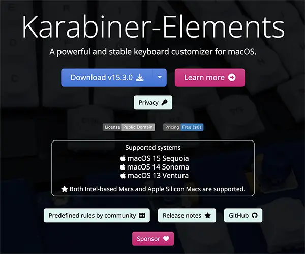 카라비터 공식웹사이트에서 설치 파일을 다운 받을 수 있다.