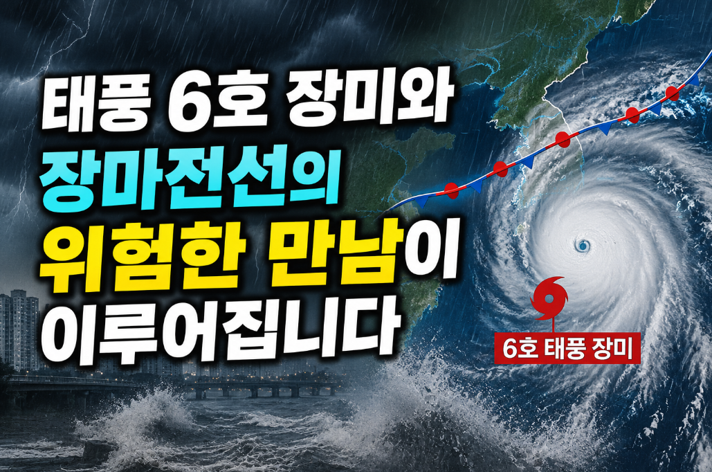 태풍 6호 장미 + 장마전선 충돌, 지금 바로 이렇게 대비하세요