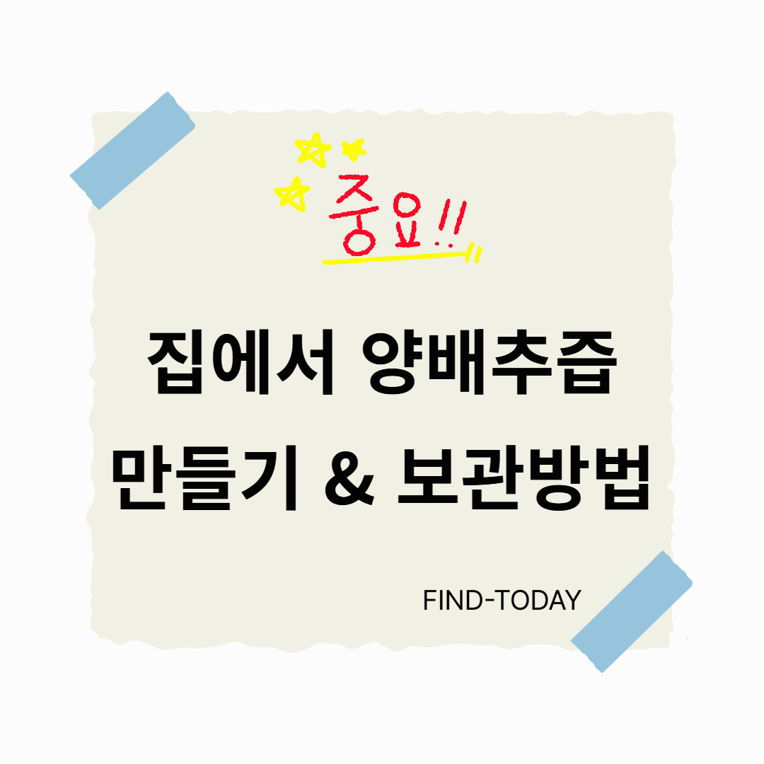 집에서 양배추즙 만들기 & 보관방법