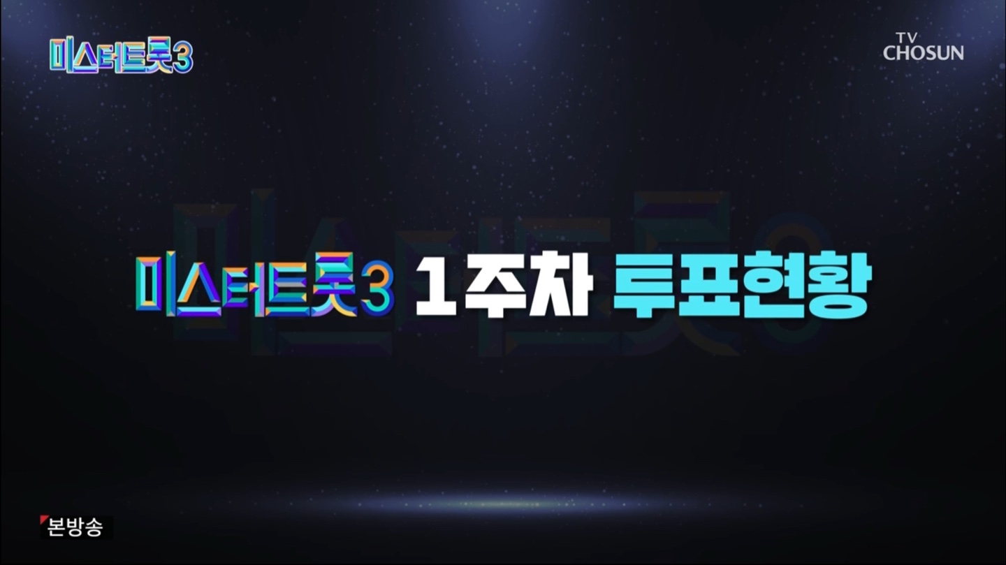 미스터트롯3 대국민 응원투표 1주차