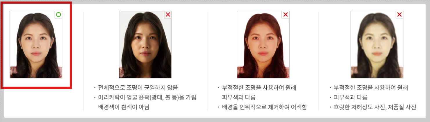 여권 사진 규칙