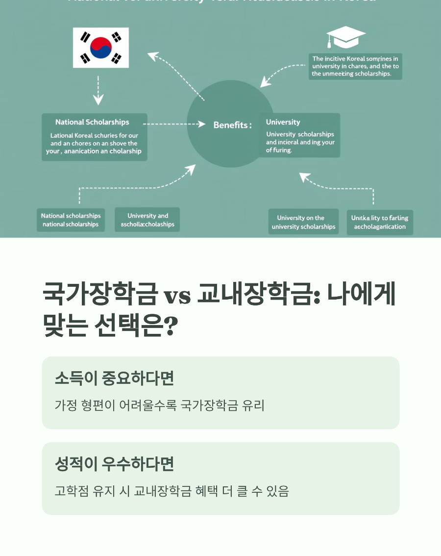 2025년 국가장학금 vs 교내장학금 비교 어떤 장학금이 나에게 더 유리할까