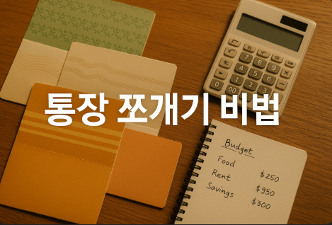 통장 쪼개기 (가계흐름, 5계좌, 실전팁)
