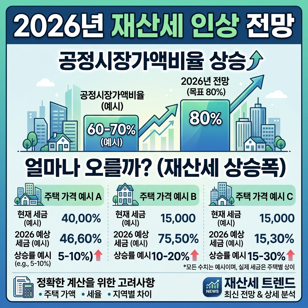 공정시장가액비율 인상 전망, 2026 보유세 얼마나 오를까