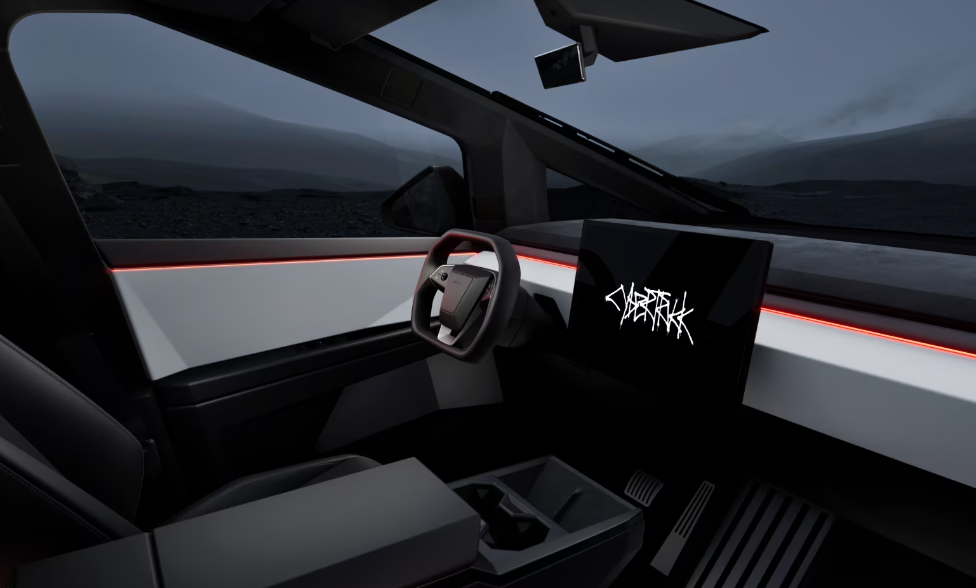 테슬러 사이버트럭 실내