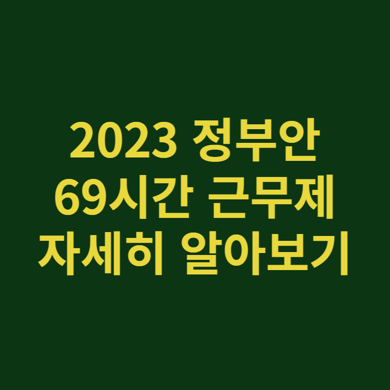 69시간 근무제