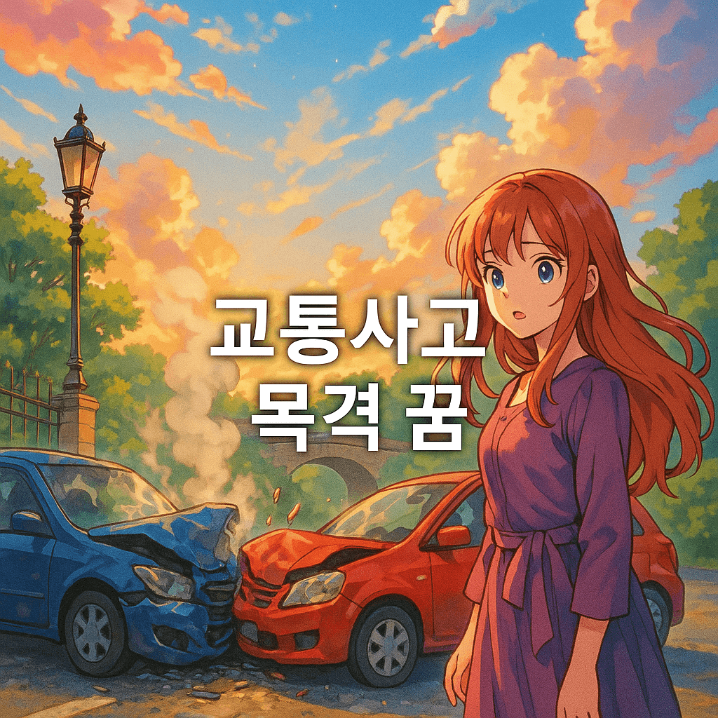 교통사고 목격 꿈 해몽