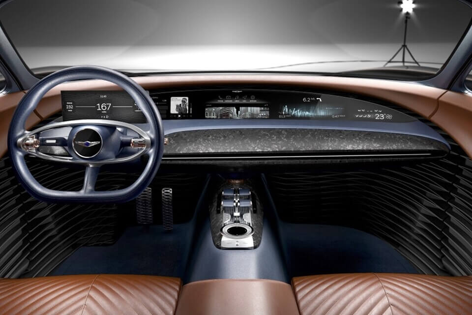 GV70 페이스리프트 실내 디자인 예상도