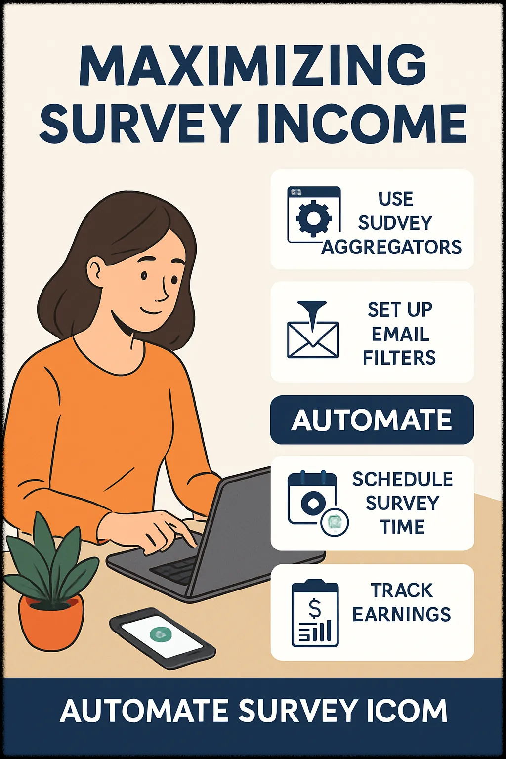설문조사 수익 자동화 전략 이미지