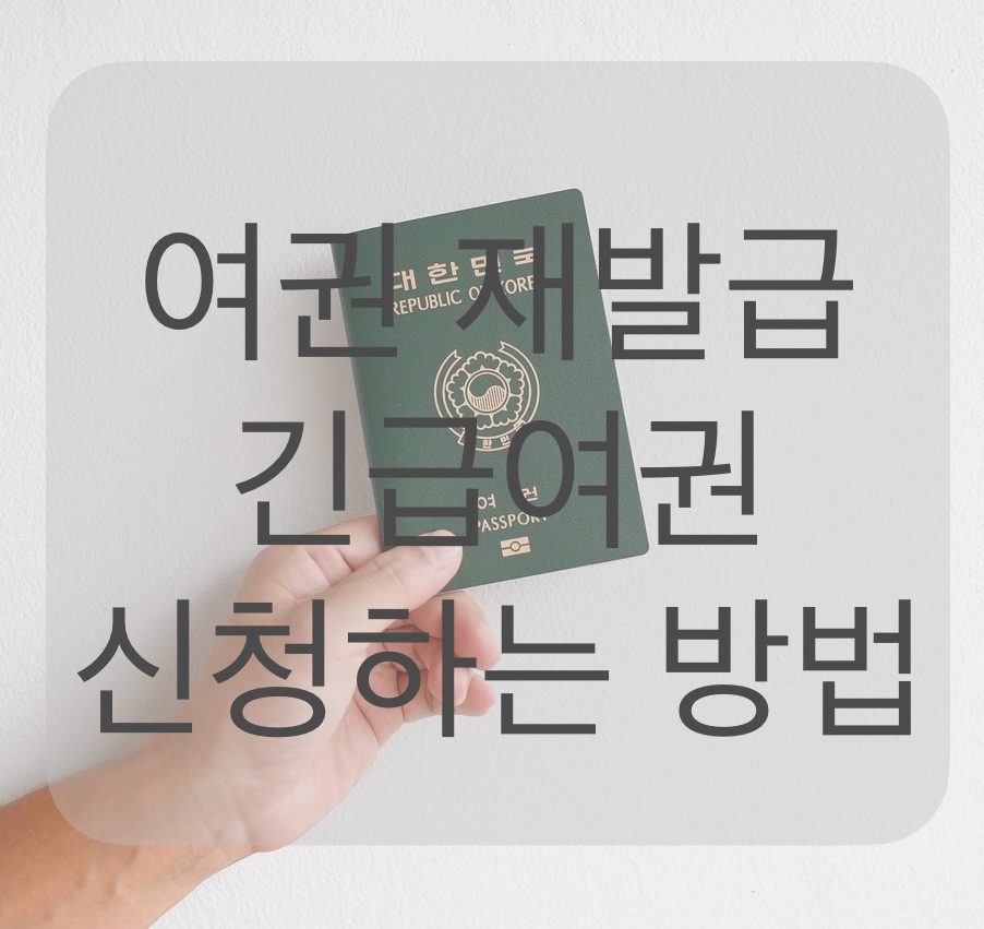 여권재발급-긴급여권신청방법