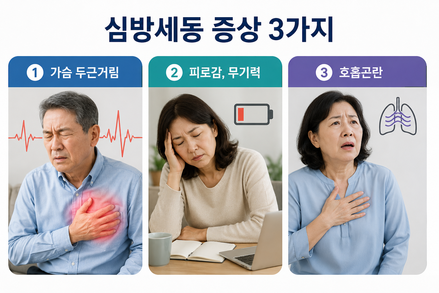 심방세동이란? 증상부터 치료, 예방법까지