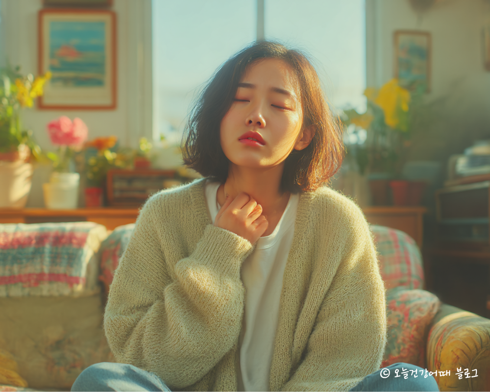 기관지건조, 환절기기침, 목칼칼함, 한국여성, 호흡기건강