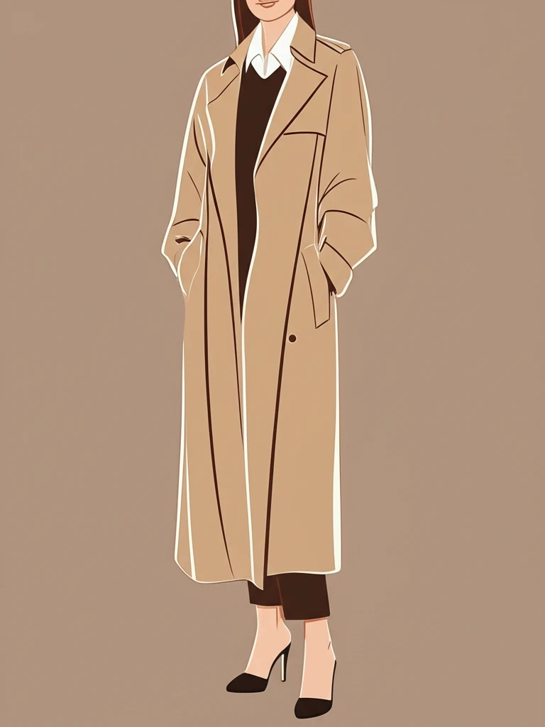 더애수 가을 신상: 클래식 트렌치코트..