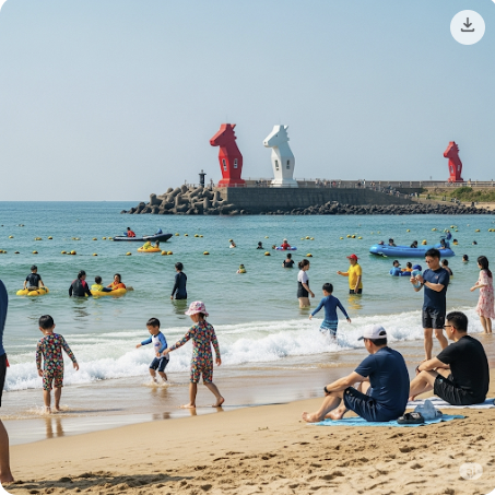 2025 제주 해수욕장, 더 빠르게! 더 길게! 개장 소식 🌊 올여름은 제주에서 시원하고 특별하게! 관련 사진