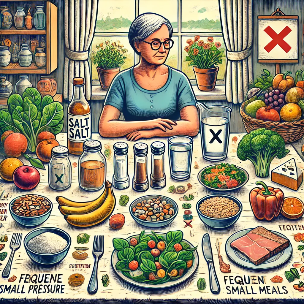 노인성 저혈압을 위한 식단 관리