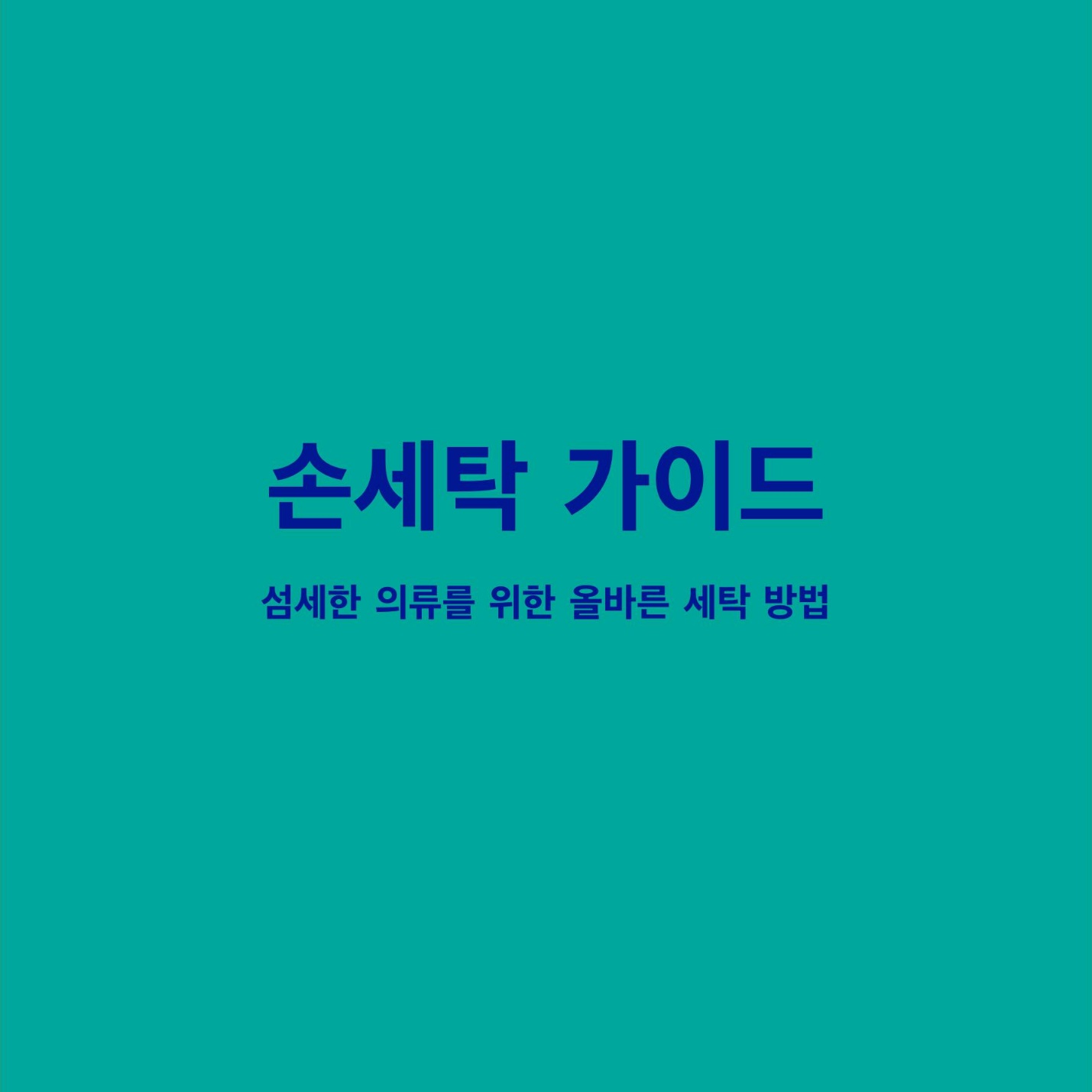 손세탁