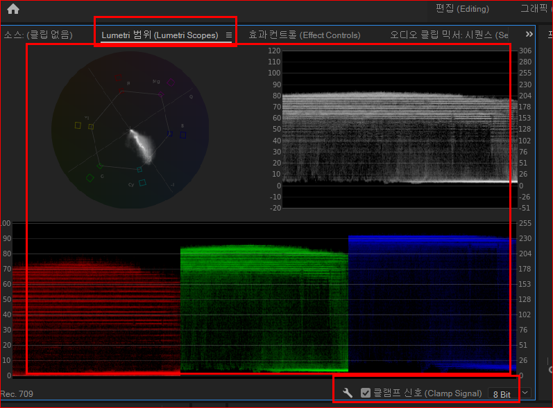 Lumetri 범위(Lumetri Scopes)