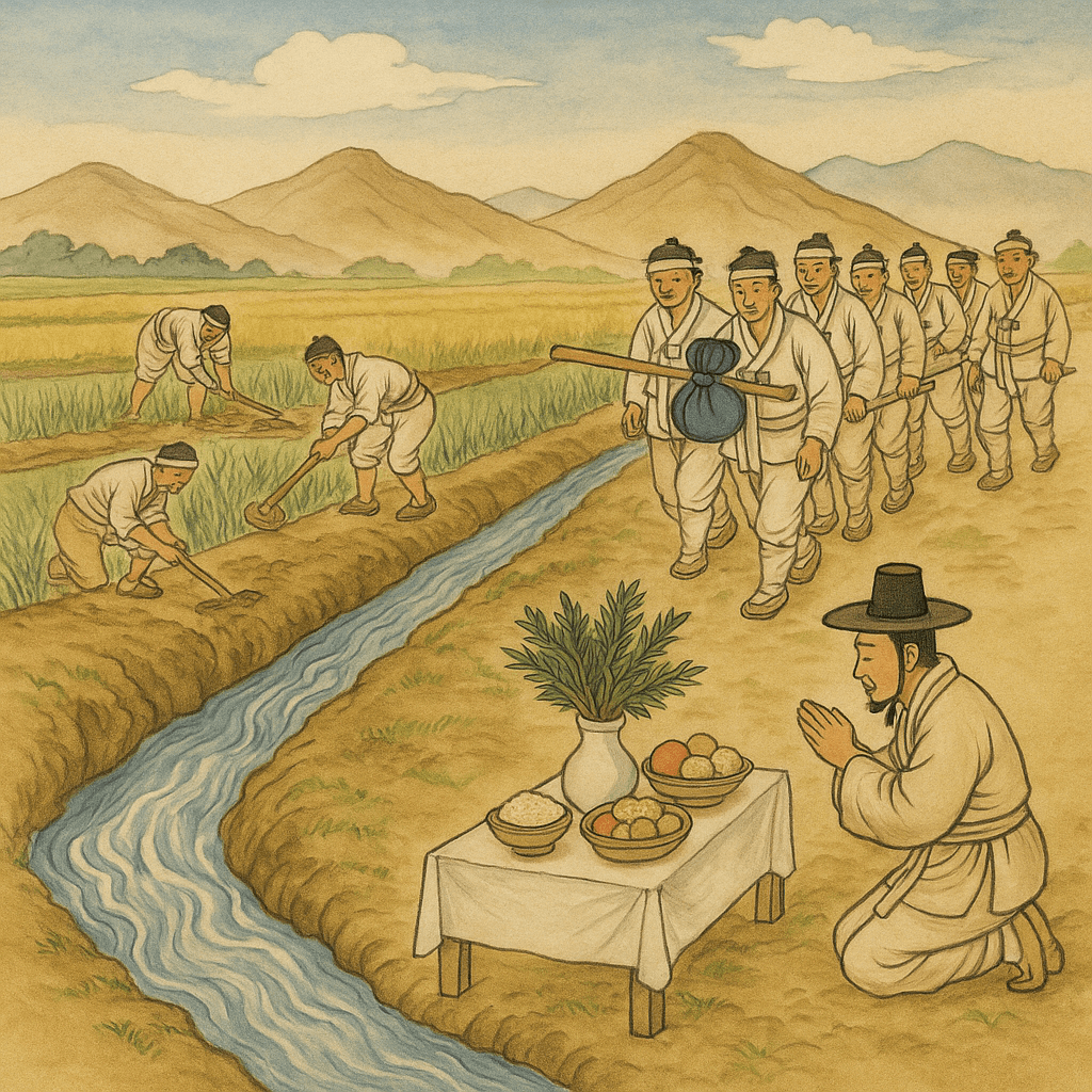 논물 트는 날 수로고사