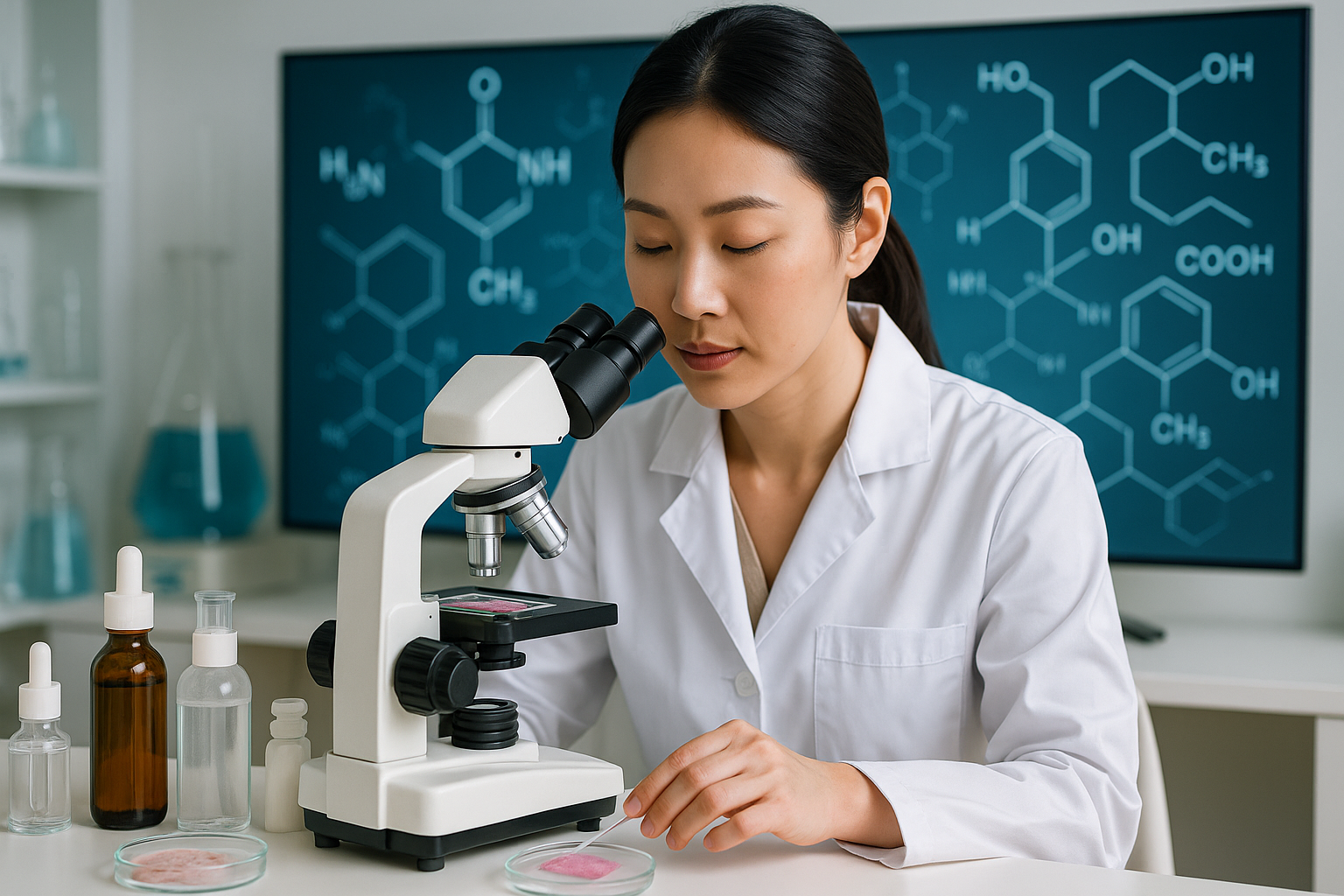 피부 조직 샘플 분석