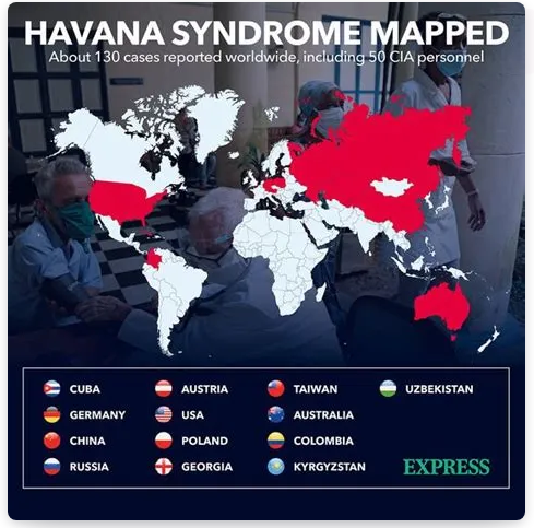 아바나 증후군 지도