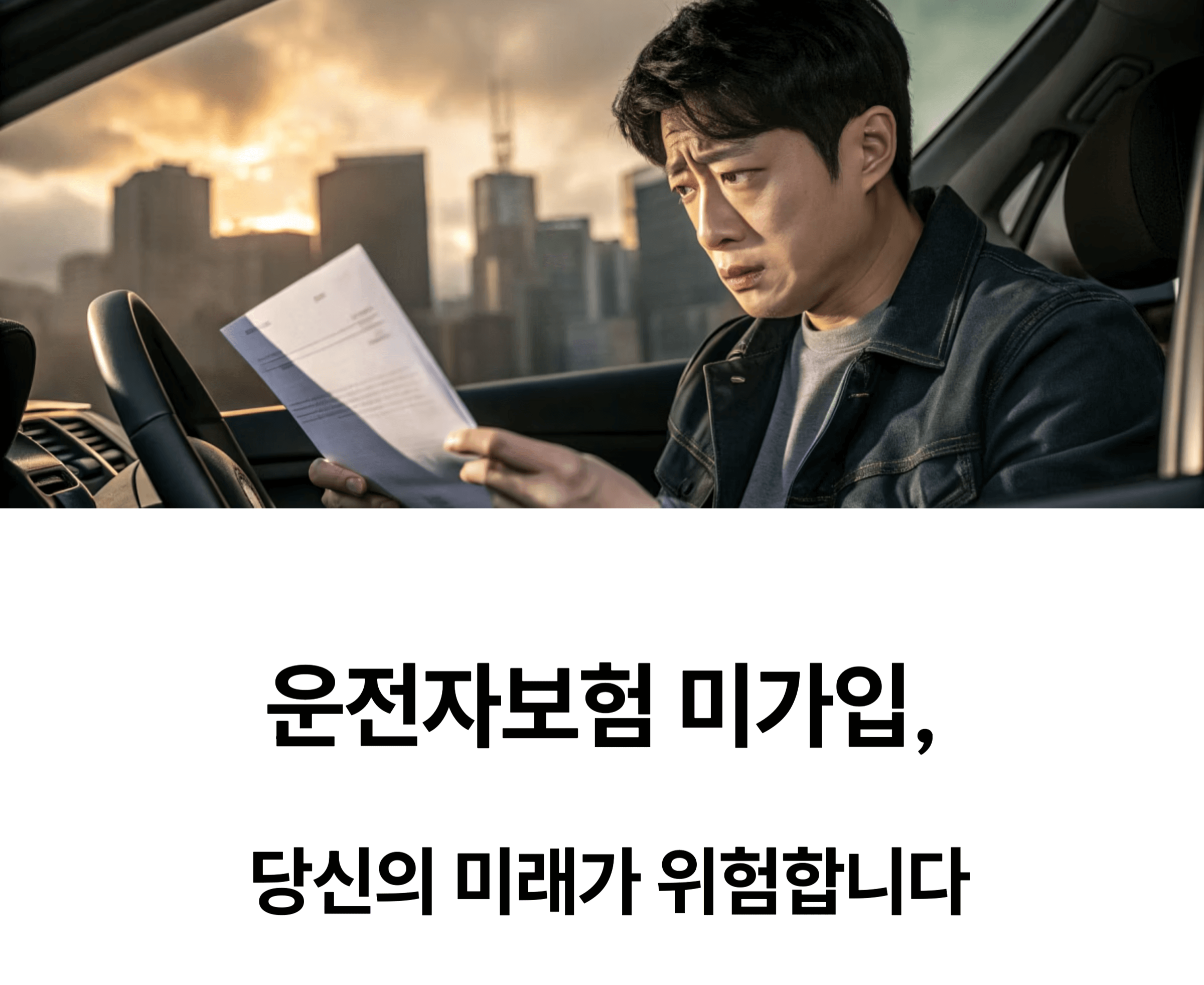 운전자보험이 없으면 어떤 문제가 생기나요?