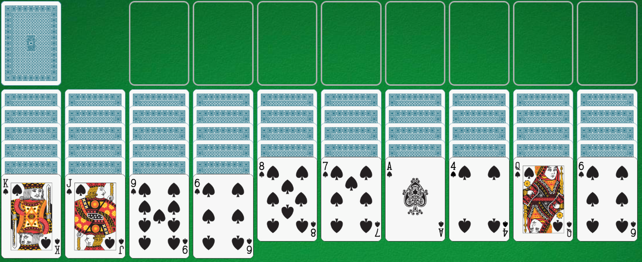 스파이더 카드게임 사진