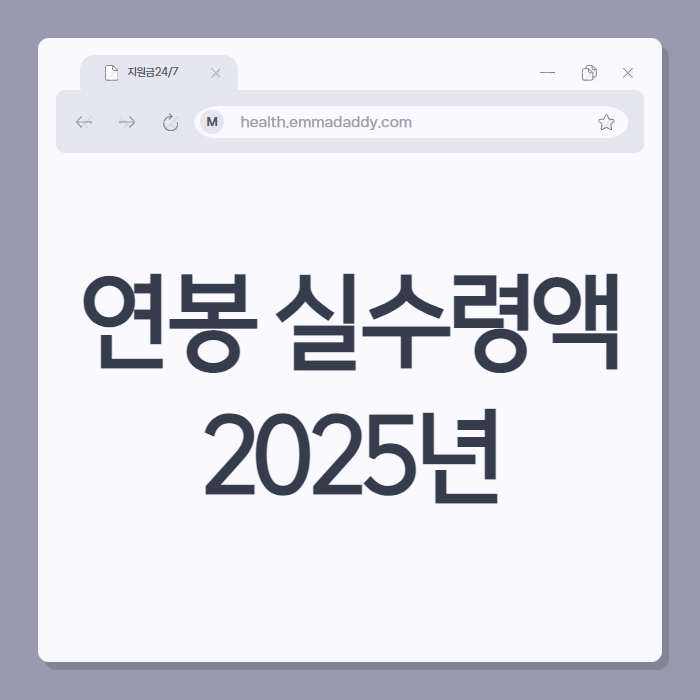 연봉 실수령액 01