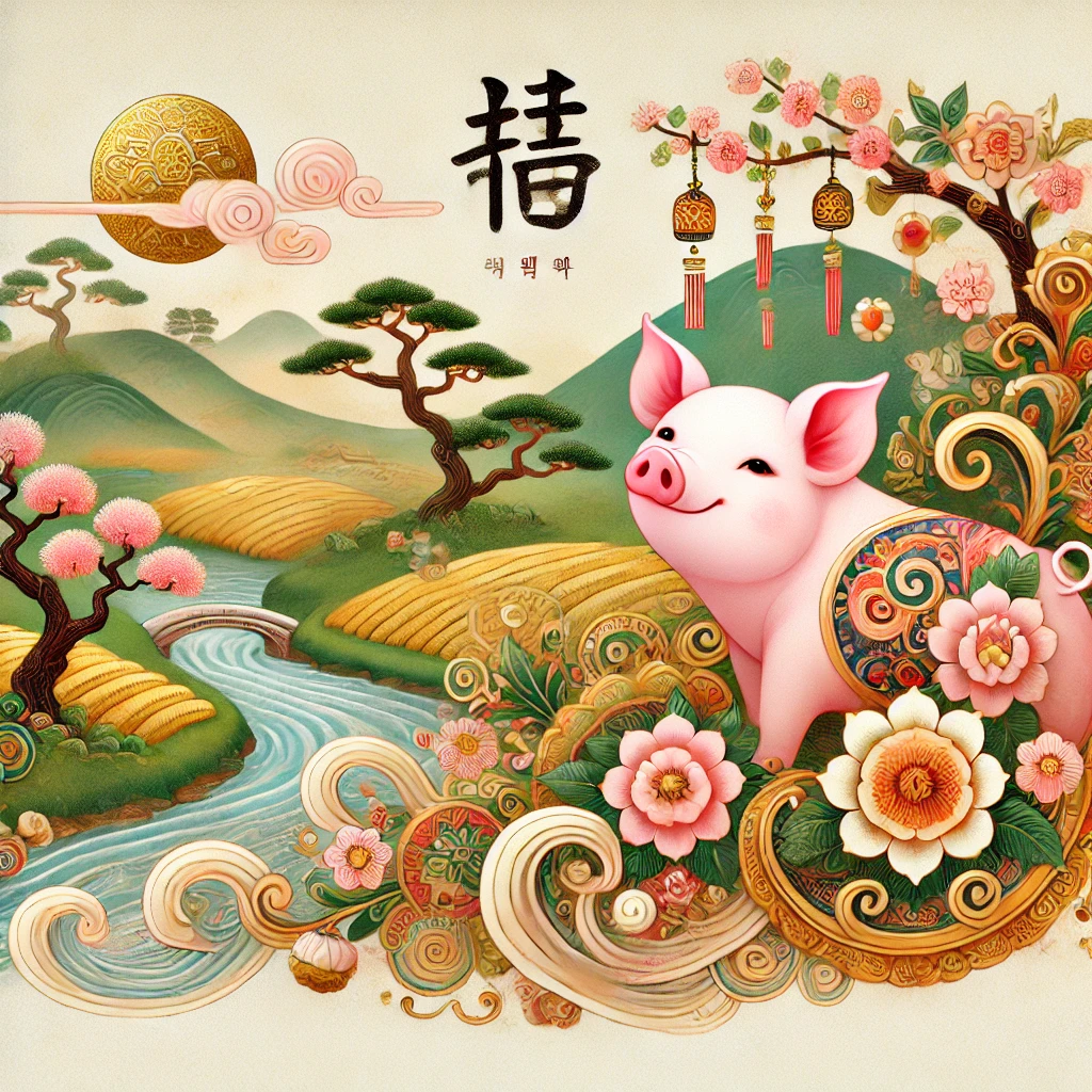 2025년 을사년 푸른 뱀의 해 삼재 돼지띠