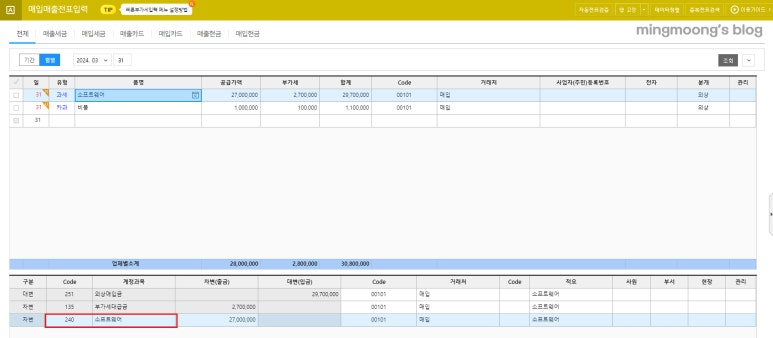 부가세 건물등감가상각명세서