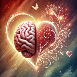 심장과 뇌의 모습을 하트로 나타낸 모습