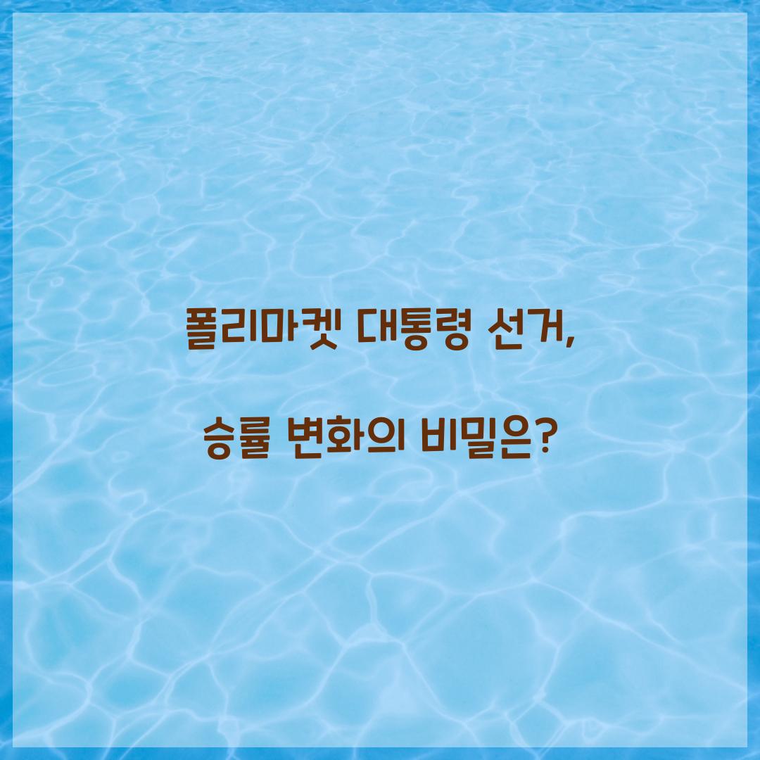 폴리마켓 대통령 선거