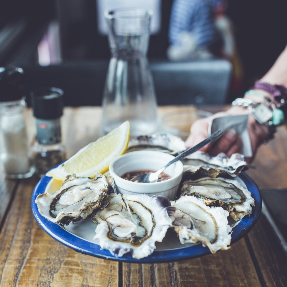 아연(Zinc)이 풍부하게 함유되어 있다고 알려진 굴 사진