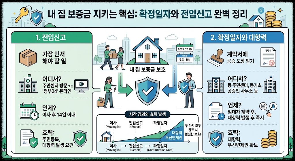 내 집 보증금 지키는 핵심, 확정일자와 전입신고 완벽 정리
