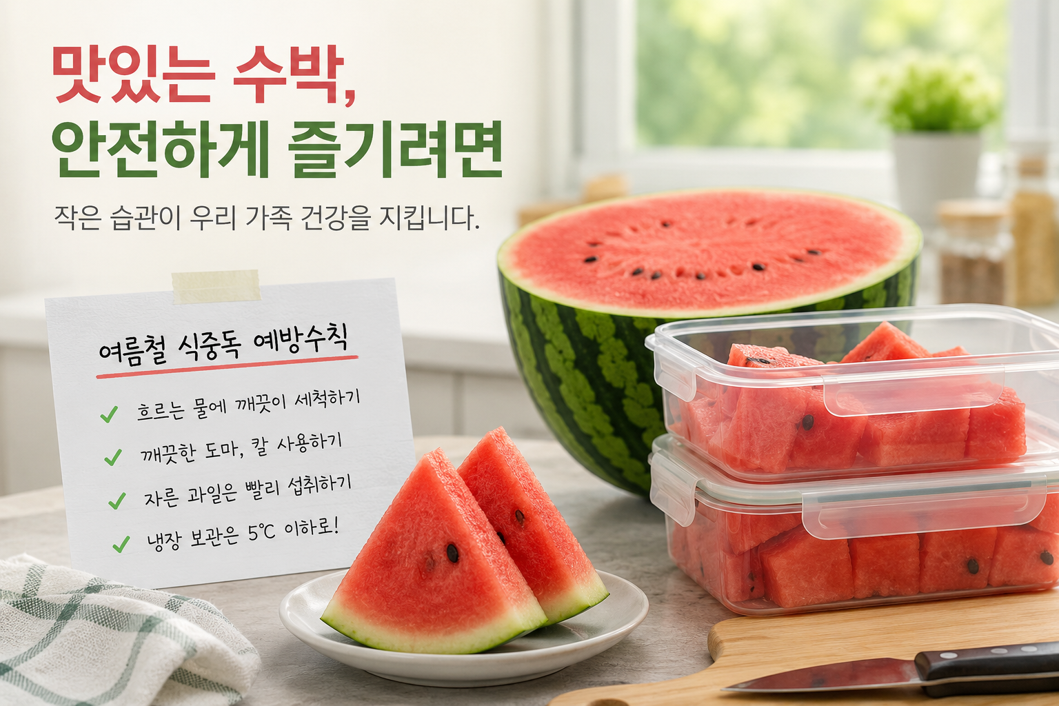 여름 식중독 예방수칙
