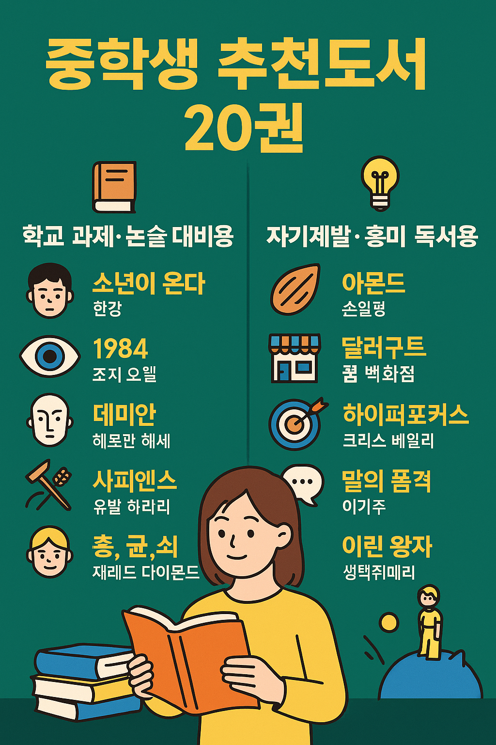 중학생 추천도서 책추천