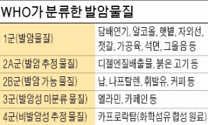 발암물질, 암을 유발하는 음식