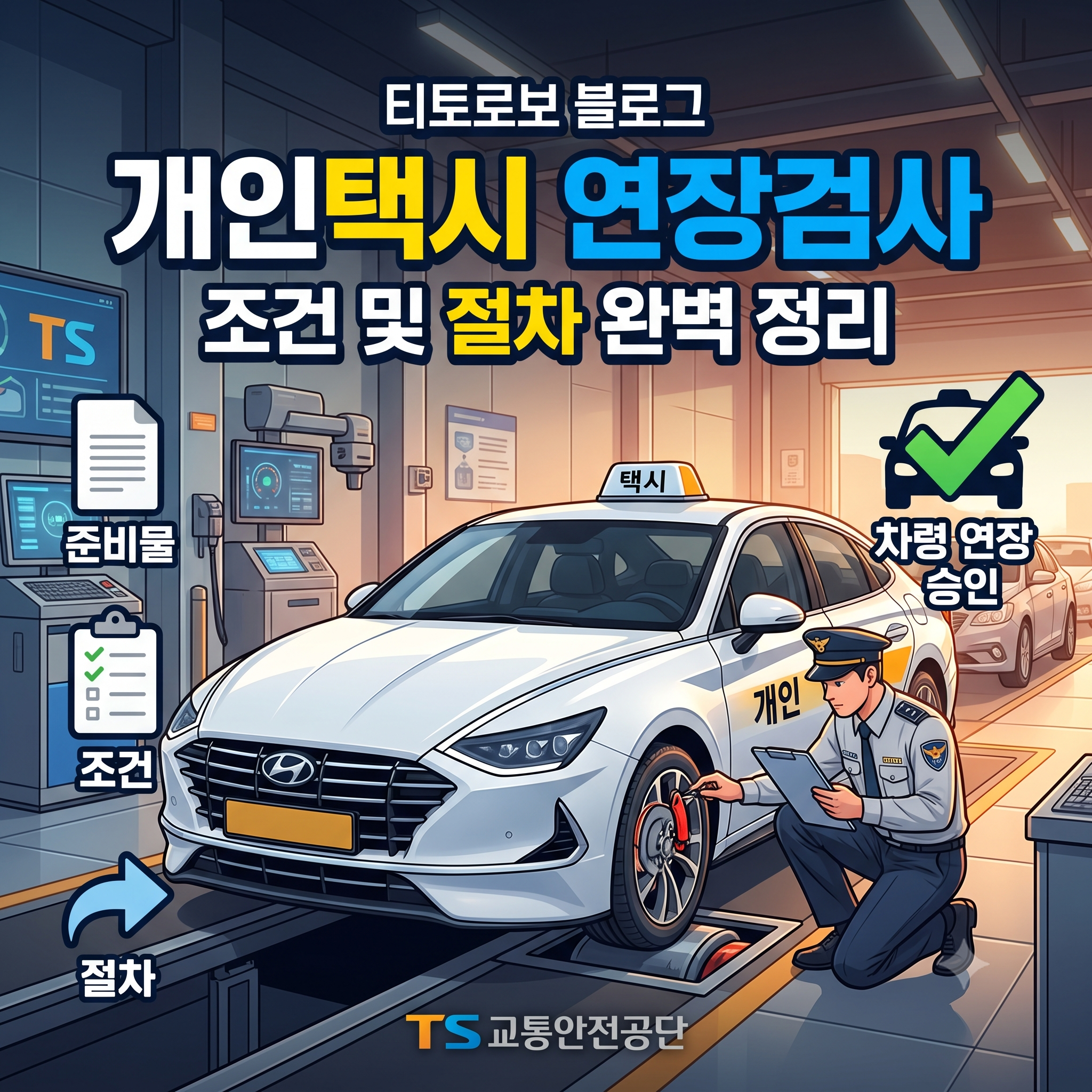 개인택시 연장검사 조건 및 절차: 차령 연장 방법과 준비물 총정리