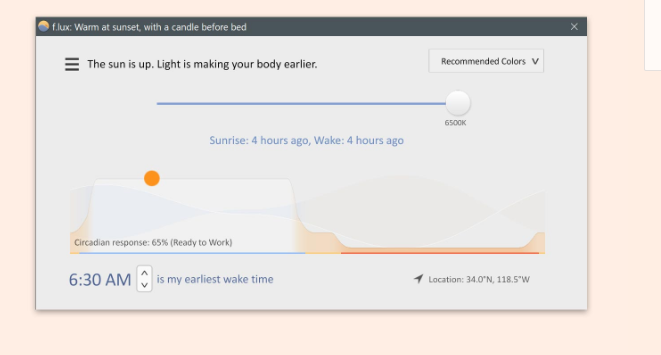 f.lux 다운로드 홈페이지
