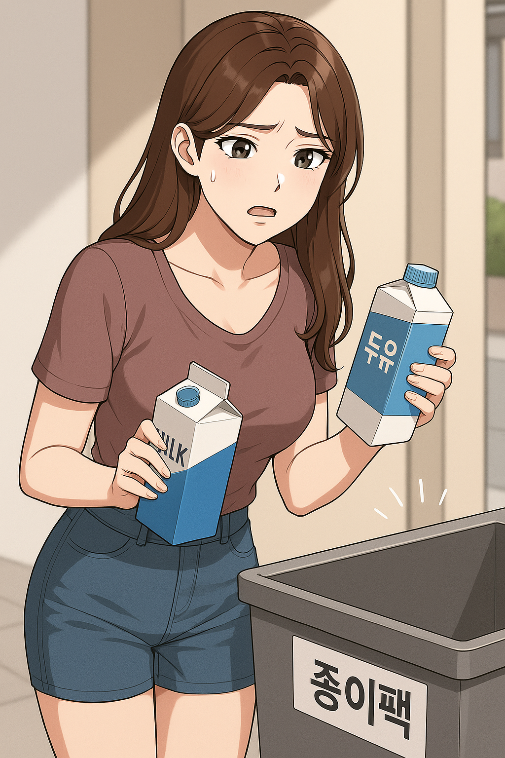 두유 우유팩 분리수거