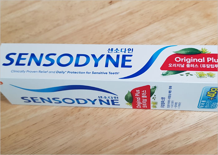 센소다인 치약 이미지