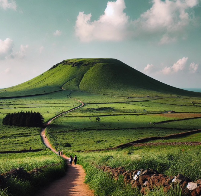 용눈이 오름의 풍경과 설화