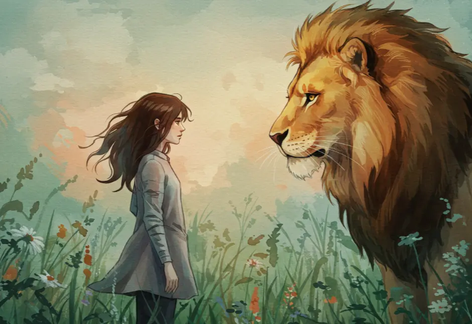 사자에게 먹이를 주는 꿈