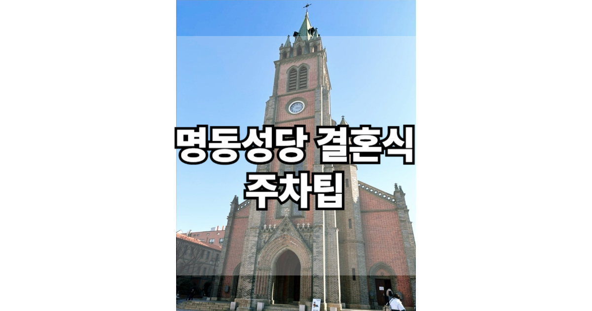 명동성당 전경 사진