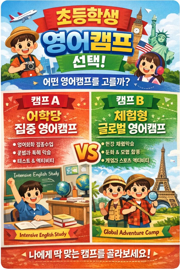초등학생 영어캠프 선택 이것만 알면 끝
