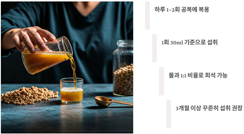 올바른 우슬즙 먹는방법