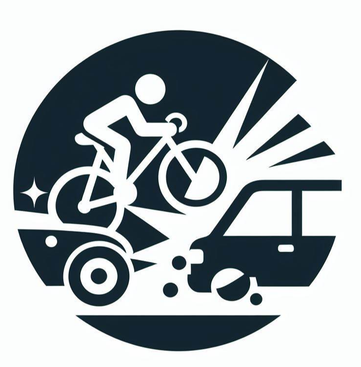 자전거와 차량 접촉사고 로고