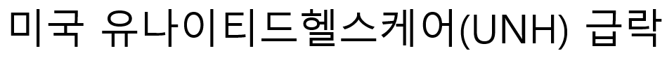 미국 유나이티드헬스케어(UNH) 주가 급락