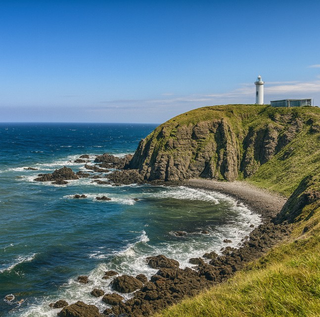 일본 미야코지마 에리모미사키 곶의 이미지