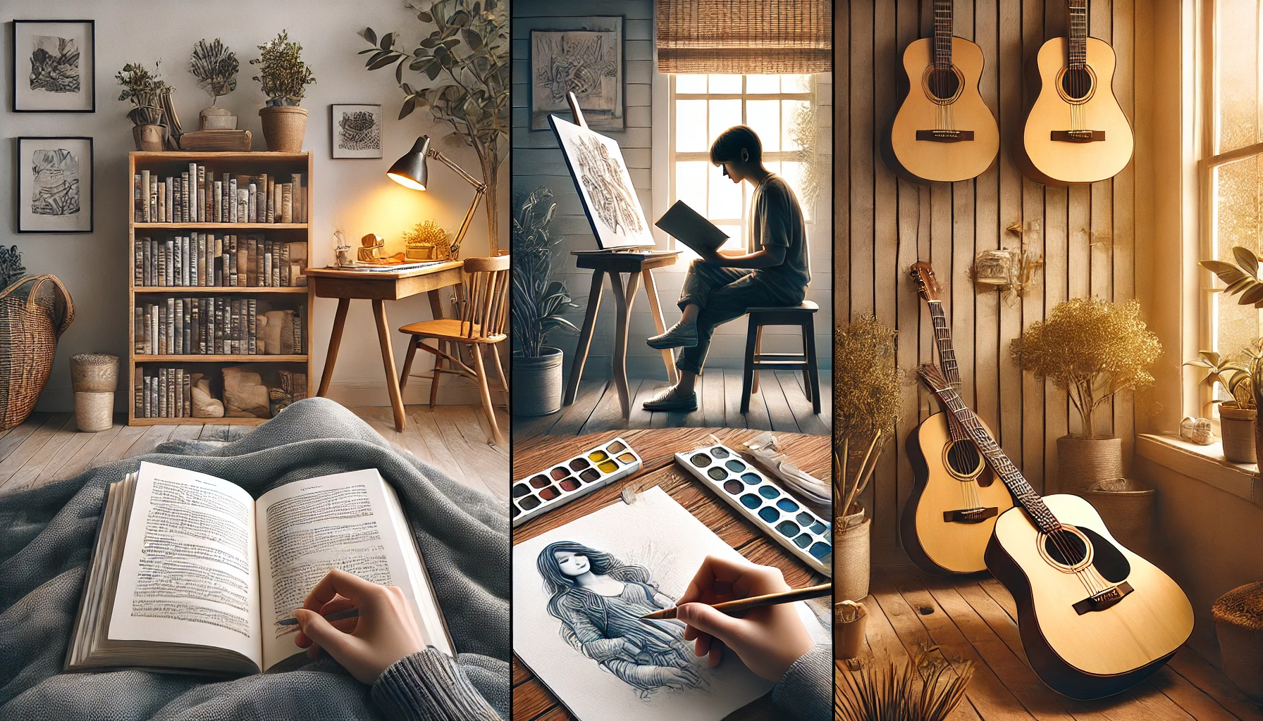 스트레스 해소를 위한 취미 비교 관련 사진