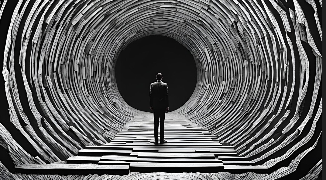 어둠 동굴 남성 사진